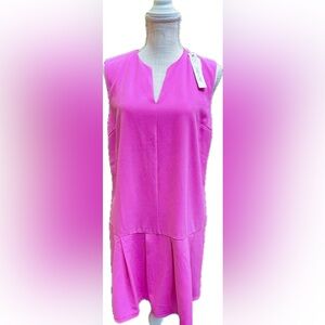 Gorgeous A Line dress with pleated bottom. NEW WITH TAGS Size—L